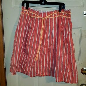 Old Navy Burnt Orange Striped Skirt